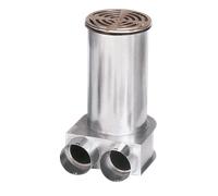 Helios FRS-BKGS 2-63 - Conjunto de caja de suelo, 2 x DN 63 mm - 09991