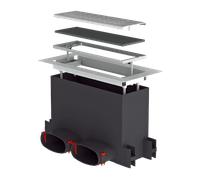 Helios FRS-WBK 2-51 - Caja de pared y suelo 2 x Oval 51 - 03877