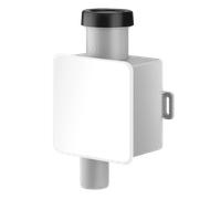 Helios KWL-KS WE, Sifón de bola de empotrar en pared - Montaje empotrado DN32, Junta de enchufe 20-32mm - 40064