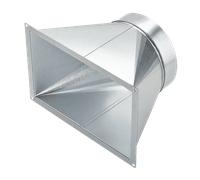 Helios KWL-ÜS 2600 S Pieza de transición - simétrica para KWL2600S de rectangular a DN 560 - 08341