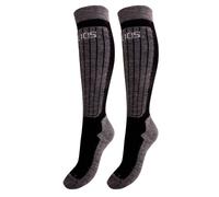 Helios Merino One 60, calcetines de esquí, 2 pares, negro 35-38 Black