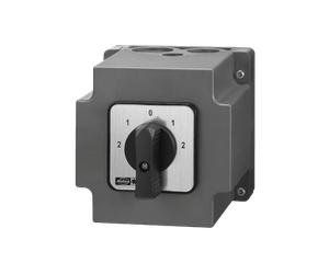 Helios PWDA Conmutador de polos y de inversión de giro - para motores Dahlander trifásicos, máx. 25A - 01282