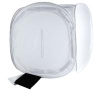 Helios Quadrolight - Cubo de luz (120 x 120 cm), Color Blanco y Negro