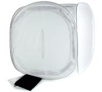 Helios Quadrolight - Cubo de luz (60 x 60 cm), Color Blanco y Negro