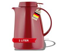 Helios Servitherm - Jarra de plástico para aspiradora, plástico, Rojo, 1.0 Litre
