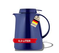 Helios Servitherm Termo Azul Oscuro 0,3 l - 6 h Caliente - Mantiene Las Bebidas Calientes y frías - Manejo con una Sola Mano - Diseño Robusto para café y té
