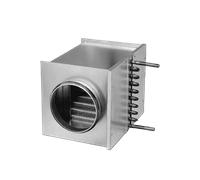 Helios WHR 160 - Warmwasser-Heizregister für Rohr-DN 160 - 09481