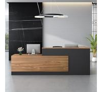 Heliosrider Mostradores para Tiendas 160CM Mostradores Recepcion Mostrador con Bandeja para Teclado Tiendas Cerradura CajóNs PeluqueríAs Centros De Belleza Tiendas Hotele