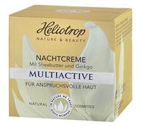 HELIOTROP Naturkosmetik Crema de noche multiactiva, complejo de principios activos intensivo, antiarrugas e hidratación, estimula la síntesis de colágeno, 50.