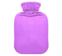 Heliotrope - Bolsa de agua caliente con cubierta suave para pies y calentador de cama, bolsa de agua caliente para aliviar el dolor de cuello y hombros, 1 litro