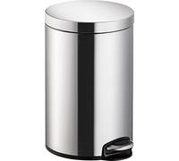 Helit H 2403500 Acero inoxidable Tretabfallbehälter Classic, 12 L, plata