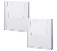 helit H2350202-2 - Portafolletos de pared "the help wall" DIN A4, 2 piezas, transparente