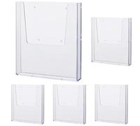 Helit H2350202 Portafolletos de pared the help wall DIN A4, transparente (Paquete de 5)