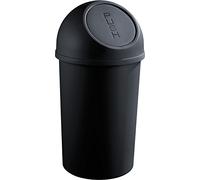 helit H2401395 - Papelera de empuje "the flip" 45L, negra