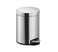 helit H2403600 - Cubo de pedal "el silencioso" 20L, acero inoxidable