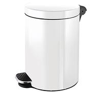 helit H2404005 - Papelera con pedal „the knight“ 3 L, blanca