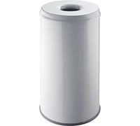 helit H2515882 - Papelera de seguridad con cabeza de extinción "the guardian" 50 litros, gris claro