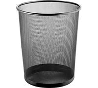 Helit H2518595-12 The circle network - Papelera de malla (15 L, 12 unidades), color negro