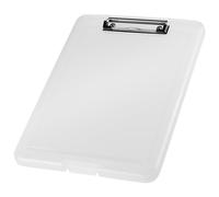 helit H2532010 - Portapapeles DIN A4 el clip, blanco translúcido, portapapeles, tablero de dibujo