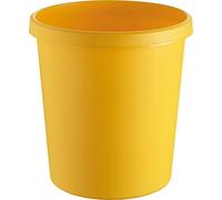 Helit H6105818 - Papelera (31 x 31 cm, 18 litros), Color Amarillo