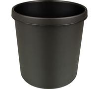 Helit h6106395 de seguridad de cesta de papel, difícilmente inflamable, 12 L, color negro