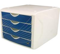 helit H6129534 - Cajonera «el camaleón», 4 cajones, azul caballero, azul