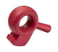 helit H6380025 - Dispensador de cinta adhesiva "the bagel", rojo, dispensador de cinta para paquetes, rodillo adhesivo, dispensador manual