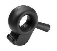 helit H6380095 - Dispensador de cinta adhesiva "the bagel", negro, dispensador de cinta para paquetes, rodillo adhesivo, dispensador manual