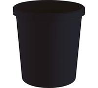 Helit H6405895 - Papelera The Green German, 18 litros, de plástico reciclado con certificado Blauer Engel Certificado, antracita y negro, 1 unidad
