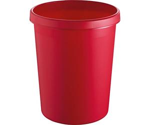 Helit - Papelera (480 mm, 45 litros), color rojo