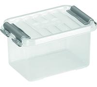 helit sunware H6164002 - Caja de almacenamiento the q-line, 0,4 litros, con tapa, transparente, 1 pieza