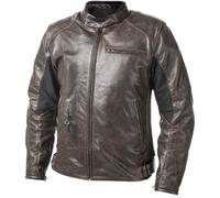 Helite Roadster 2.0 Chaqueta de cuero de moto con airbag, Marrón vintage, Talla 4XL