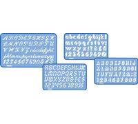 Helix H41010 - Juego de plantillas con letras