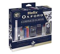 Helix Oxford 899784 - Juego Completo de papelería para el Regreso a Clases, Color Azul Oxford