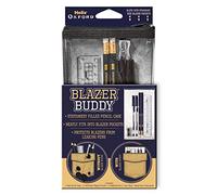 Helix Oxford Blazer Buddy Essential 981805 - Juego de papelería con estuche transparente compacto que cabe en el bolsillo de la chaqueta escolar