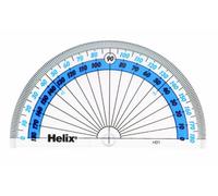 Helix Oxford H01040 - Transportador angular (10 cm, 180 grados)