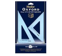Helix Oxford - Kit de escuadra y cartabón (31 cm, 45º y 60º)
