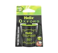 Helix Oxford - Sacapuntas de barril de dos agujeros, edición de mármol verde y negro, sacapuntas de doble tamaño con diseño Helix Oxford duradero, sin ensuciar, ideal para la escuela y la oficina