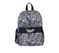 Helix Oxford Sticker Art - Mochila, Negro, multicolor, S, Clásico, cómic, calcomanía,