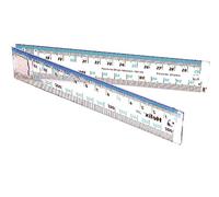Helix Transparente Regla - Transparente, Folding Ruler 30cm