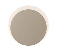 HELL Aplique de pared LED Sun-B, color arena, Ø 15cm, IP54, atenuador True