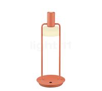 HELL Lámpara de mesa LED Banji, naranja, altura 37 cm, regulador táctil