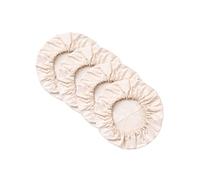 Hell Blues Paquete de 4 fundas orgánicas reutilizables 100 % algodón elástico para pan, a prueba de masa y almacenamiento de alimentos, cubierta de cuenco compostable ~ XL