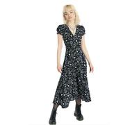 Hell Bunny Gótico Brujería Hello Goodbye Negro Vestido Blanco