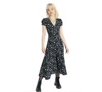 Hell Bunny Gótico Brujería Hello Goodbye Negro Vestido Blanco