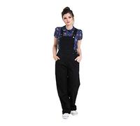 Hell Bunny Overol de Mezclilla Jeans Elly May Años 1940 1950 Vintage Retro Rockabilly - Negro (S)
