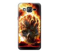 Hell Fire Skull Funda Carcasa Case para Samsung Galaxy On5
