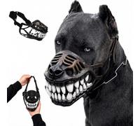 Hell Hound Monster Muzzle, for Medium & Large Dogs (White,7#/XL)