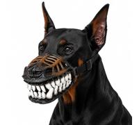 Hell Hound Monster Muzzle Halloween Scary, Dog Costume Mask Latex, for Halloween Party Cosplay Dogs Beast Terror Pet Lifelike Teeth Mask Photo Shoots Trick Or Treat (Style A,L)