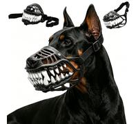 Hell Hound Monster Muzzle - Scary Dog Muzzle with Teeth (Size B,2XL)